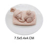 Sleeping Baby Mold - 3D Sweetie Baby Shower Silicone Mould - Fondant Cake Chocolate Resin Clay Soap Plaster Sugarcraft Decoration Baking
