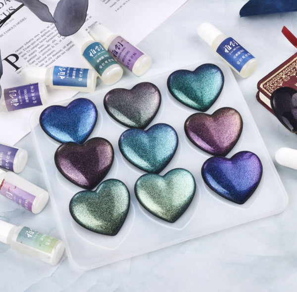 Chameleon Powder, Powder for Epoxy Resin/Tumbler, Saturated Color Shifting Chrome Pigment Powder for Painting, Slime, Nails Glitter