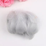 100 pcs Goose Feathers - Blue Feathers, Orange Feathers, Pink Feathers, White Feathers, Grey Feathers, Green Feathers. Craft Hat Making Art