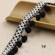 Hand Knitting PomPom Trim, Fabric Sewing Accessories Pompom Trim, PomPom Decoration Tassel Ball Fringe Ribbon Ribbon Ball Fringe, Craft