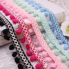 Hand Knitting PomPom Trim, Fabric Sewing Accessories Pompom Trim, PomPom Decoration Tassel Ball Fringe Ribbon Ribbon Ball Fringe, Craft