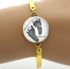 Custom Photo Bracelet Gold Silver - Personalized Photo Engraved Bracelet for Women - Gift for Her Wife Girlfriend - Birthday Anniversary