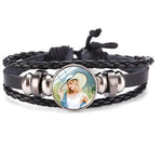 Personalized Photo Engraved Bracelet for Women - Custom Photo Leather Bracelet -Gift for Her Wife Girlfriend - Birthday Anniversary