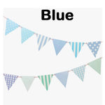 Rainbow Garland Flag Bunting Ombre Rainbow Color Fabric Banner, Solid Cloth Pennants, Wedding, Baby Nursery Decor, Boho Birthday Party
