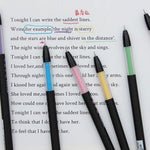 12 Pcs Colorful Art Craft Gel Pens, Rainbow Fine Tip Gel Pens Set, Drawing Pens, Lettering Pen Calligraphy Multicolor Pens, School Supplies