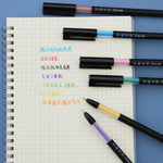 12 Pcs Colorful Art Craft Gel Pens, Rainbow Fine Tip Gel Pens Set, Drawing Pens, Lettering Pen Calligraphy Multicolor Pens, School Supplies