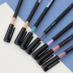 12 Pcs Colorful Art Craft Gel Pens, Rainbow Fine Tip Gel Pens Set, Drawing Pens, Lettering Pen Calligraphy Multicolor Pens, School Supplies