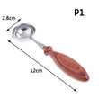 Wax Melting Spoon for Wax Seal Stamp - Wooden Handle Wax Spoon - Wax Seal Spoon - Wax Spoon - Spoon with Spout - Large Wax Melter Supplies