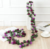 Flower Garland Artificial Flowers Faux Rose Vine Hanging Ivy Wedding Home Wall Garden Decor Hanging Party Gift for Her Floral Baby Shower