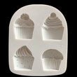 Cupcake Mold, 4 Cavity Candy Mold, Cake Decorating Mold, Chocolate Mold, Ice Tray, Mini Soap Mold, Summer Molds, Pool Party, Silicone Mold
