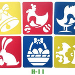บัตรสเตนซิลสำหรับเด็ก งานฝีมือ วาดผนัง ศิลปะแอร์บรัช เด็กเล็ก ทำสมุดภาพ น่ารัก สนุกสนาน ลายอวกาศ เครื่องบิน สัตว์ ไดโนเสาร์ ดาว จรวด