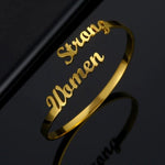 Personalized Two Name Bracelet - Custom Name Bangle - Personalized Bangle - Bridesmaid Gift Wedding Gift Christmas Gift for Girlfriend Wife