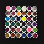 36 Pcs Reflective Nail Glitter Gel Manicure Kit | Dazzling Colors | Pressed Glitter Phototherapy Gel | Nail Polish Nail Art Decor Supplies