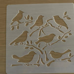Bird Stencil - Nature Stencil - Tree Stencil - Craft Stencils - Wall Stencil - Paint Stencils - Painting Stencils - Airbrush Stencils