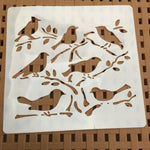 Bird Stencil - Nature Stencil - Tree Stencil - Craft Stencils - Wall Stencil - Paint Stencils - Painting Stencils - Airbrush Stencils