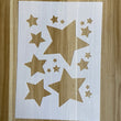 Star Stencil - Reusable Star Stencil -  DIY Craft Stencil - Art Stencil -Painting Stencil - Reusable Large Star Stencil - Wall Stencil