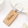 Custom Wooden Keyring, Personalized Name Keychain, Durable Key Chain, Nametag Luggage Tag, Keyholder, Gift for Him Her, Anniversary Gift