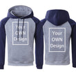 Personalisierter Kapuzenpullover, individueller Hoodie für Männer und Frauen, Hoodie mit eigenem Foto oder Text, Hoodie mit individuellem Text und Bild