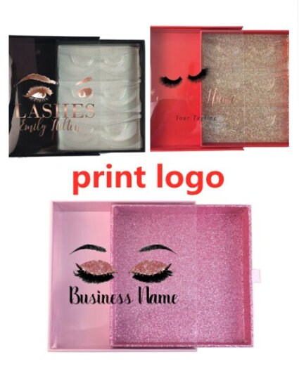 Personalized Eyelash Packaging - Custom Logo Lash Packaging - Eyelash Boxes - Wholesale Lash Fuschia Boxes - Empty False Eyelashes Packaging