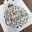Christmas Holiday Stencil - Reusable Santa Tree Moose Bear Reindeer Stencil - Christmas Decor, Art Stencil, Painting DIY Christmas Wood Sign