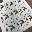 Christmas Holiday Stencil - Reusable Santa Tree Moose Bear Reindeer Stencil - Christmas Decor, Art Stencil, Painting DIY Christmas Wood Sign