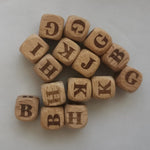 Wooden Letter Beads, Sophisticated Letter Beads for Jewelry Making, Adult Letter Beads for Bracelet, Colorful Alphabet Beads, Unique