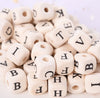 Wooden Alphabet Beads, Name Beads, Sophisticated Letter Beads for Jewelry Making, Adult Letter Beads for Bracelet, Alphabet Beads, Unique