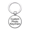 Photo Keychain Personalized, Custom Photo Keychain, Circle Keychain Engraved, Photograph Keychain, Personalized Picture Keychain, Couples