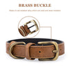 Personalized Leather Dog Collar, Custom Dog Collar with Name Plate, Engraved Dog Collar, Leather Dog Collar, Small Medium Large Dogs