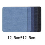 Dark Blue, Light Blue or Black Denim Stretch Jean Patches Super Strong Iron On Sew On, Quilting, Applique, Sewing, Coasters, Trivets, Crafts