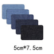 Mørkeblå, Lyseblå eller Sort Denim Stretch Jeanslapper Super Stærk Stryge-på Sy-på, Quiltning, Applikation, Syning, Glasbrikker, Grydelapper, Håndværk