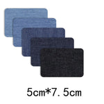 Dark Blue, Light Blue or Black Denim Stretch Jean Patches Super Strong Iron On Sew On, Quilting, Applique, Sewing, Coasters, Trivets, Crafts