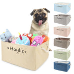 Custom Foldable Pet Toy Storage Basket - Customized Kids Toy Organizer - Personalized Dog Toy Basket - Dog Toys Storage Bag Dog Toy Bin