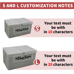 Customized Kids Toy Organizer - Personalized Foldable Pet Toy Storage Basket - Custom Dog Toy Basket Dog Toys Storage Bag Dog Toy Bin