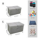 Customized Kids Toy Organizer - Personalized Foldable Pet Toy Storage Basket - Custom Dog Toy Basket Dog Toys Storage Bag Dog Toy Bin