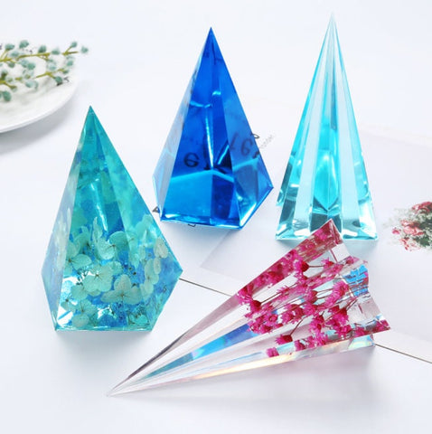 Large Pyramid Mold for Resin Silicone - Silicone Orgonite Tower Pyramid Mold - Orgone Pyramid Mold - Silicone Resin Mold - DIY Craft Supply