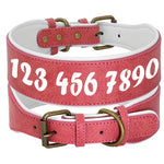 Custom Dog Collar, Personalized Leather Dog Collar, Engraved Dog Collar, Leather Dog Name Collar, Medium Large Dogs, ID Tag, Dog Lover Gift