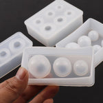 Sphere Molds 0.4 inch 1 inch - Ball Resin Epoxy Molds, Round Silicone Molds for Resin Art, Jewelry Making, Bath Bomb, Decoration Ornament