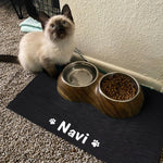 Custom Dog Mat, Personalized Dog Bowl Mat, Pet Feeding Placemat, Pet Food Mat, Puppy Placemat, Cat Kitten Pet Bowl Mat, Pet Gift, Dog Lover