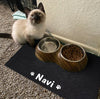 Custom Dog Mat, Personalized Dog Bowl Mat, Pet Feeding Placemat, Puppy Placemat, Pet Food Mat, Cat Kitten Pet Bowl Mat, Pet Gift, Dog Lover