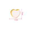 Heart Earring Backings - Earring Backs Replacements - Stoppers, Earring Nuts, Clutch, Stud - Jewelry Making Supplies - Gold Silver Rose