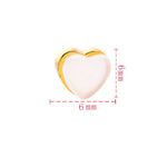 Heart Earring Backings - Earring Backs Replacements - Stoppers, Earring Nuts, Clutch, Stud - Jewelry Making Supplies - Gold Silver Rose
