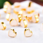 Heart Earring Backings - Earring Backs Replacements - Stoppers, Earring Nuts, Clutch, Stud - Jewelry Making Supplies - Gold Silver Rose