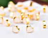 Heart Earring Backings - Earring Backs Replacements - Stoppers, Earring Nuts, Clutch, Stud - Jewelry Making Supplies - Gold Silver Rose