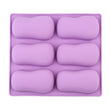 Soap Mold - 6 Cavities - Bar Silicone Soap Mold - Plaster Mold Ice Mold Silicone Mold Chocolate Mold -  Polymer Clay Resin Moulds