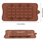 Chocolate Mold -  Silicone Mould for Wax, Chocolate, Cake Making - Resin Mold - Baking Mold - Plaster Mold - Gummy Ice - Heart Round Bar