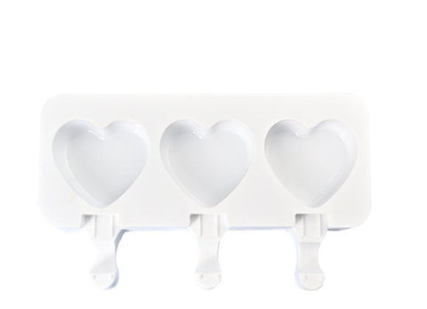 Heart Ice Cream Mold - Ice Lolly Mould - Silicone Ice Cream Maker - Ice Pop Molds