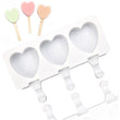 Heart Ice Cream Mold - Ice Lolly Mould - Silicone Ice Cream Maker - Ice Pop Molds