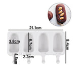 Ice Cream Mold - Ice Lolly Mould - Silicone Ice Cream Maker - Ice Pop Molds - Heart Shape