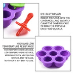 Ice Lolly Mould -  Ice Cream Mold - Silicone Ice Cream Maker - Ice Pop Molds - Maker for Kids